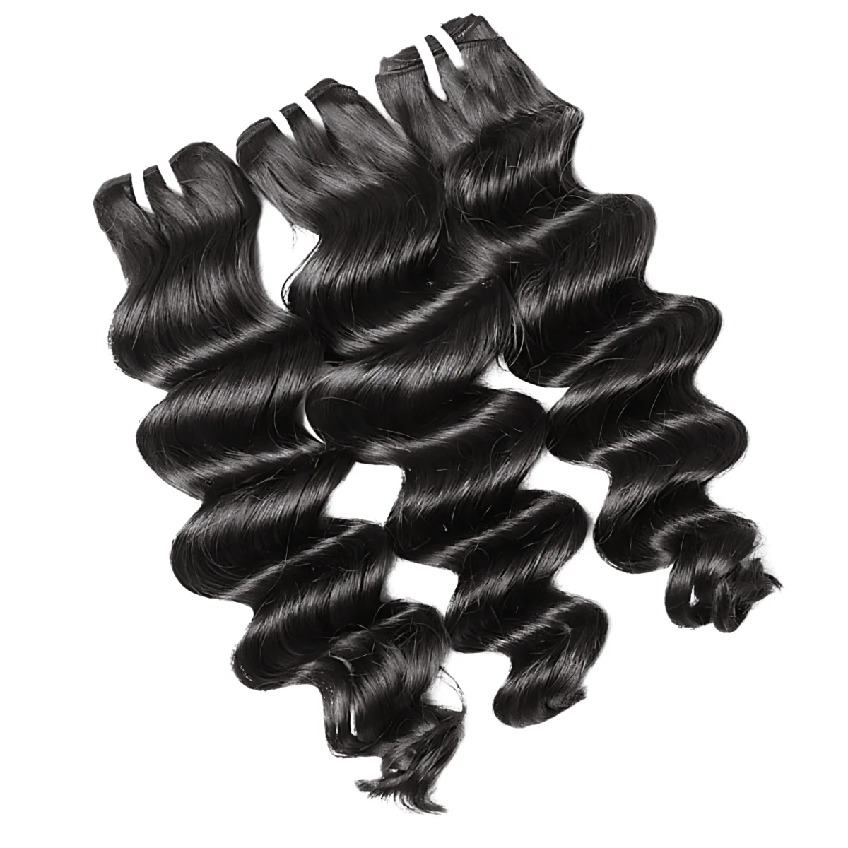 Loose deep wave hair bundles